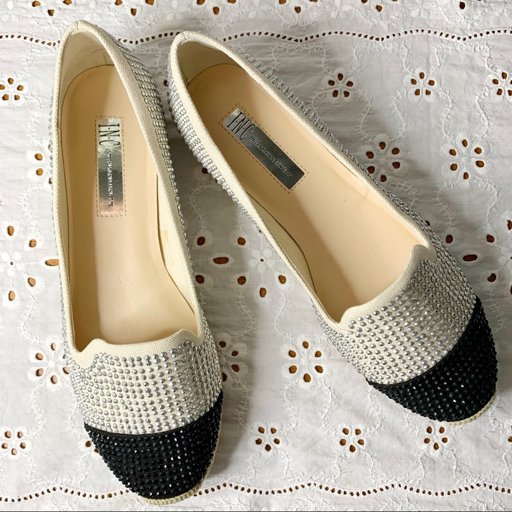INC International Concept • Black & White Shoes 7 1/2 NIB
